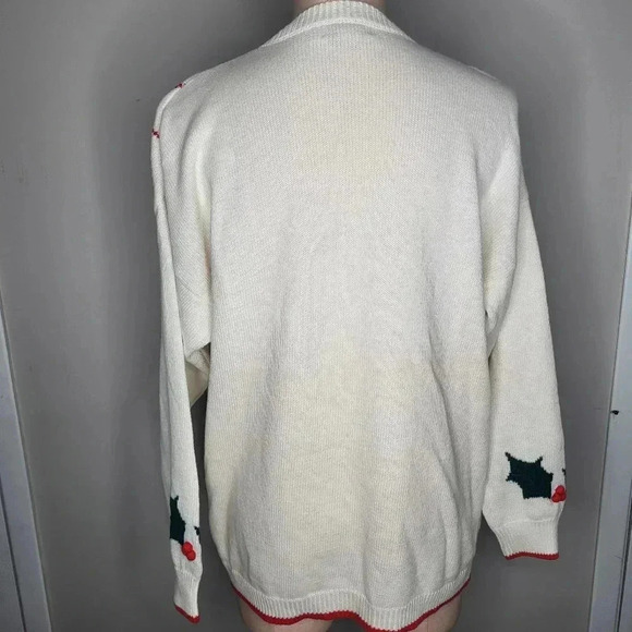 Vintage Picket and Smith Womens Holiday Christmas Button Cardigan Size Medium - Picture 6 of 8